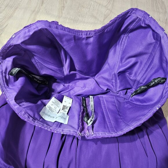 Alfred Angelo Plus Size 16 Style 7242 Viola Purple Prom Formal Dress - Picture 3 of 8